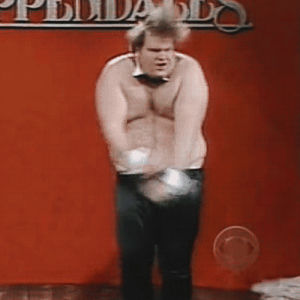 dancing,chris farley,80s,saturday night live,movies,comedy,fat