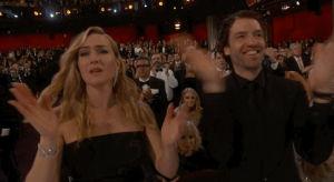 standing ovation,crying,kate winslet,clapping,oscars,oscars 2016