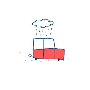 red car,luiz stockler,rain cloud,animation,fun,car,rain,drive,transport,swarms