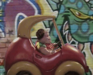 swag,baby sinclair,driving,dinosaurs