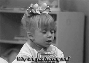 dont leave me,michelle tanner,full house,black and white,sad,crying,bw,leave,people always leave