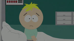 scared,bed,butters stotch,butters