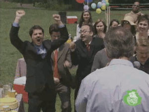 excited,david wain,stella,annoying,michael ian black,michael showalter,s1e3,office party