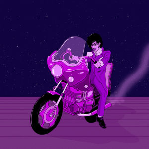 purple,wink,prince,motorcycle,winking,josh freydkis