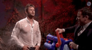 dancing,hot,reactions,jimmy fallon,chris hemsworth,wet,unf,thirsty,my body is ready,thirst,the thirst,do me now