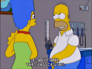 homer simpson,marge simpson,episode 5,season 12,tired,office,sick,doctors,12x05