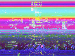 cyberdelic,glitch,trippy,psychedelic,rainbow,los angeles,the current sea,sarah zucker,thecurrentseala,brian griffith,skyline,los angeles artist