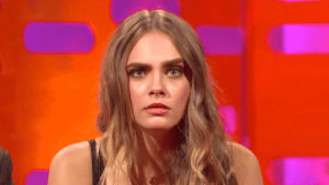 cara delevingne,eyebrows,graham norton,paper towns,the graham norton show,thats another story,learning to embrace yourself is a constant process