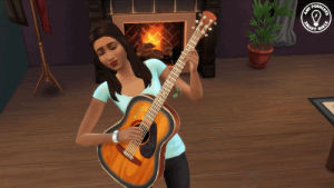 sims,the sims 4,music,video games,guitar,sgatp,thesims4,smart girl,amy poehlers smart girls