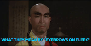 kung fu,martial arts,eyebrows,shaw brothers,on fleek,shaolin intruders