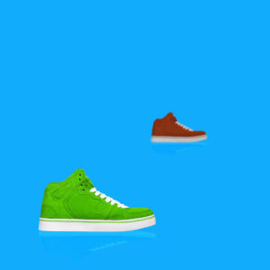 tennis,sports,animation,funny,red,green,ball,jumping,collage,shoes,nike,looping,adidas,popart,guy trefler