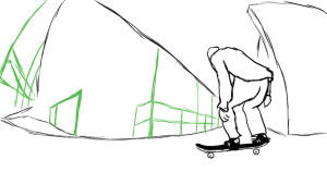 cosmestudio,skateboarding,skate,2008,rotoscope,boardslide,fully flared,lakai,marc johnson