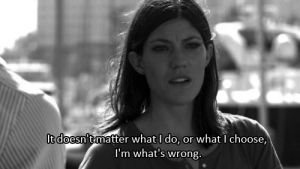 black and white,bw,dexter,series,thoughts,thought,debra morgan,jennifer carpenter,debra,anne perkins,jual solar cell,i want to go back to bed,we know the dj,facepunch,conditioned reflexes,gladishikov