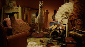 shaun the sheep,animation,party,crazy,jump,llama,aardman,shaunthesheep,farmers llamas