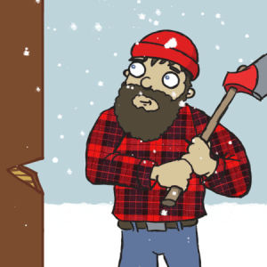 lumberjack,chris timmons,art,winter,kitkat,habhakk,have a break
