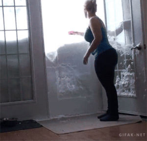 winter,snow,cat,door