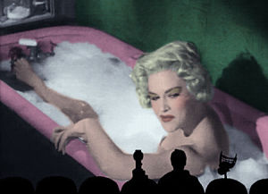 bubble bath,platinum blonde,vintage,mst3k,rhett hammersmith,tom servo,crow t robot,50s pinup,burton movie