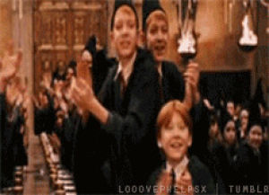 harry potter,george weasley,clapping,applause,clap,ss,ps,applaud,fred weasley,fred and george