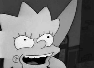 lisa simpson tumblr black and white