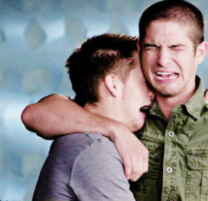 tyler posey,dylan sprayberry,teen wolf,crying,i love teen wolf