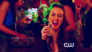 drinking,laugh,leighton meester,laughing,gossip girl,drink,alcohol