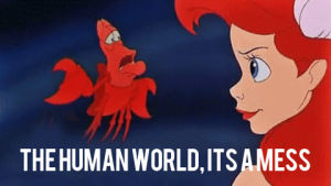 the little mermaid,reaction,disney,text,original,underwater,red hair