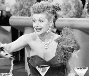 alcohol,party,champagne,excited,drinking,lucille ball,i love lucy,happy,im so excited,pleased,fun,spilling
