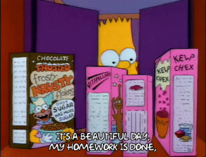 season 3,bart simpson,episode 4,hungry,cereal,3x04,choosing