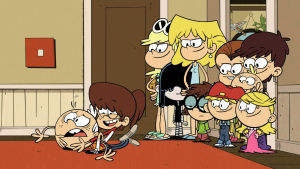 the loud house,family,animation,wrestling,nickelodeon,cartoons,annoyed,mean,nicktoons,tackle