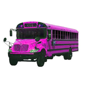 bus,transparent,school bus,flashy,party,flashing colors
