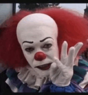 300px x 324px - GIF horror pennywise the clown tim curry - animated GIF on GIFER