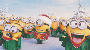 happy holidays,holiday party,illumination entertainment,minions,minion nation,despicable me,despicable me 2
