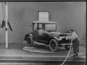 1920s,cars,relatable,buster keaton,silent film,buster,roscoe arbuckle,roscoe,the garage,the garage 1920,ive been forgettin 2 add my tags2 my tags,but anyway this is a trainwreck im going to die