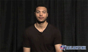 good job,smile,yes,thumbs up,approval,approve,approved,columbus blue jackets,cbj,blue jackets,nice work,seth jones