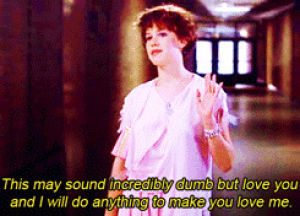 molly ringwald,movies,love,pretty in pink,sixteen candles
