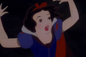 spinning,snow white,scared