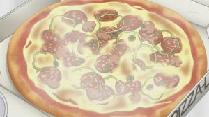 anime food,pizza