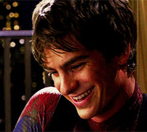 andrew garfield,the amazing spiderman,peter parker,i hate you,tasm,that smile is perfection