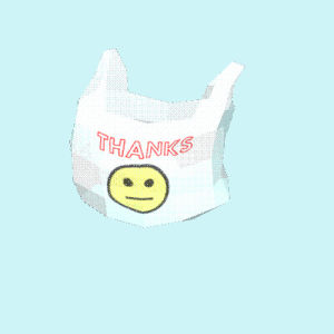 thank you,plastic bag,smiley face,transparent,thanks,straight face