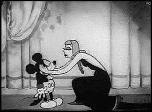 mickey mouse,animation,disney,vintage,kiss,cartoon,comics,old hollywood,1930s,1933,greta garbo,movie star,mickeys gala premiere
