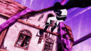 black rock shooter,anime,parkour,breaking and entering