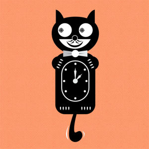 clock,cat,cbc,black cat