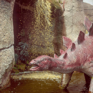 stegosaurus,waterfall,2016,dinosaurs,nino paulito
