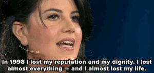monica lewinsky,cyber bullying,mic,identities,ted talk,harassment,slut shaming,niners,thanksgiving meal,pinkies up