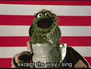 sesame street,truth,haters gonna hate,anthem,oscar the grouch,follow that bird,digital artwork,pizza is forever,cat pizza