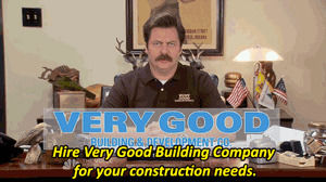 the johnny karate super awesome musical explosion show,nick offerman,parks and recreation,commercial,ron swanson,very good,7x10,very good building development co
