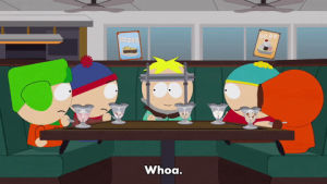 distracted,eric cartman,stan marsh,kyle broflovski,confused,kenny mccormick,butters stotch,worried,group
