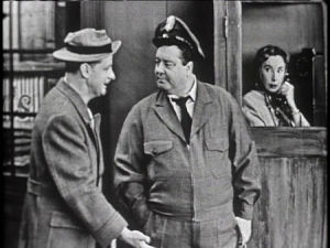the honeymooners,art carney,jackie gleason,audrey meadows,television,black and white,vintage,1950s