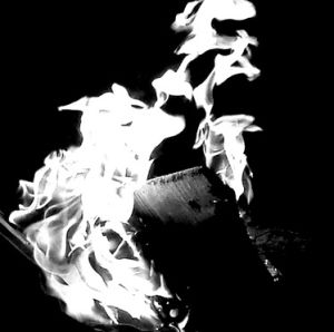 black and white fire,black and white,fire,cardboard,camp fire