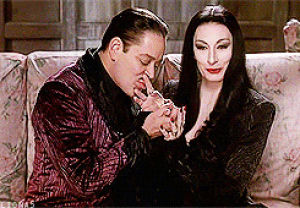 the addams family,morticia addams,gomez addams,my graphic,anjelica huston,raul julia,addams family value,fangirl ch,this has been everyones otp at one point